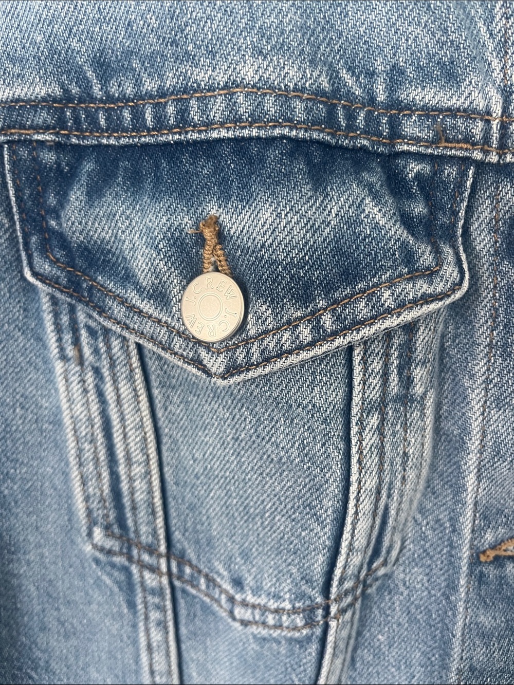 J. Crew Medium Wash Blue Denim Jacket - Picture 8 of 8
